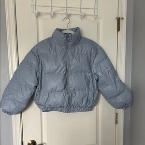 NWT J.ING Light Blue Puffer Coat